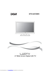 DGM ETV-2472WH Handbuch