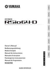 Yamaha RSio64-D Bedienungsanleitung