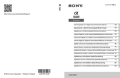 Sony ILCE-5000 Gebrauchsanleitung