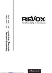 Revox M37 Bedienungsanleitung