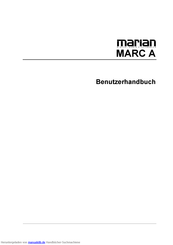 MARIAN MARC A Benutzerhandbuch