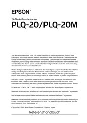 Epson PLQ-20'PLQ-20M Referenzhandbuch