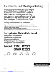 Kuppersbusch EWKL 1220Z2 Gebrauchs- Und Montageanleitung
