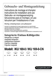 Kuppersbusch iku 169-0-cn Gebrauchs- Und Montageanleitung