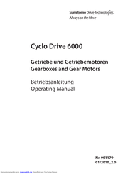 Sumitomo Cyclo Drive 6000 Betriebsanleitung