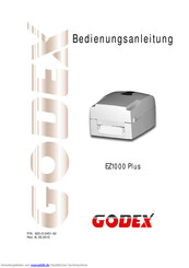 Godex EZ1000 Plus Bedienungsanleitung