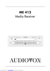 Audiovox ME 412 Bedienungsanleitung