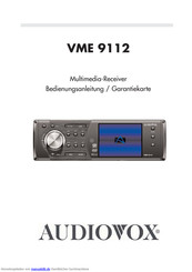 Audiovox VME 9112 Bedienungsanleitung
