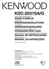 Kenwood KDC-2031SA Bedienungsanleitung