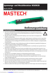 Mastech MS8902B Bedienungsanleitung