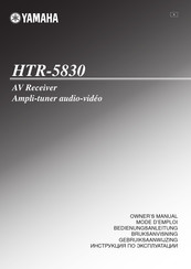 Yamaha HTR-5830 Bedienungsanleitung