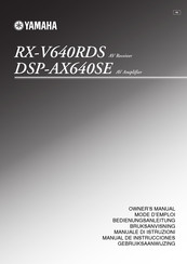 Yamaha DSP-AX640SE Bedienungsanleitung