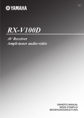 Yamaha RX-V100D Bedienungsanleitung