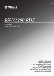 Yamaha RX-V1200 RDS Bedienungsanleitung