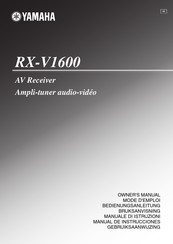 Yamaha RX-V1600 Bedienungsanleitung