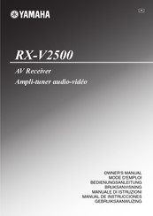 Yamaha RX-V2500 Bedienungsanleitung