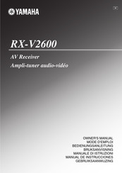 Yamaha RX-V2600 Bedienungsanleitung