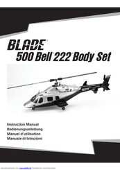 Horizon Hobby Bell 222 body Bedienungsanleitung