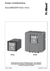 prominent DULCOMETER D1Cb Montageanleitung