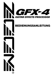 Zoom GFX-4 Bedienungsanleitung
