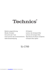 Technics SLC700E Bedienungsanleitung