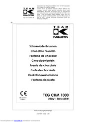 Kalorik TKG CHM 1000 Gebrauchsanleitung