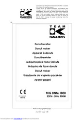Kalorik TKG DNM 1000 Gebrauchsanleitung