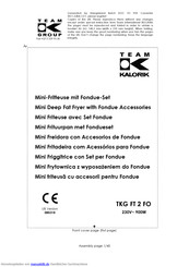 Kalorik TKG FT 2 FO Gebrauchsanleitung
