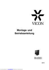 Vicon VM-17LCD/ECO Betriebsanleitung