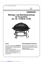 Landmann 11792 Montage- Und Betriebsanleitung
