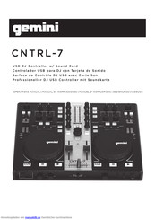 Gemini CNTRL-7 Bedienungsanleitung
