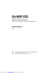 Gigabyte GA-965P-DS3 Benutzerhandbuch
