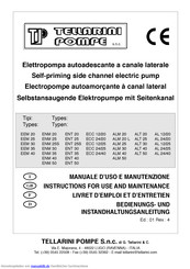 Tellarini Pompe ENM 25 Bedienungs Und Installationsanleitung Handbuch