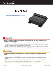 Garmin GVN 53 Installationsanleitung