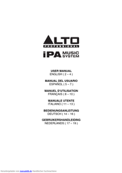 Alto Professional iPA Bedienungsanleitung