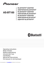 Pioneer AS-BT100 Bluetooth Bedienungsanleitung