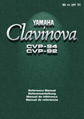 Yamaha CVP-92 Referenzhandbuch