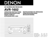 Denon AVR-1602 Bedienungsanleitung