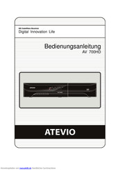 Atevio AV 700HD Bedienungsanleitung
