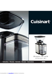 Cuisinart DBM8E Anleitung