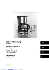Coffeemaxx Z 05295 Gebrauchsanleitung