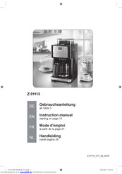 Coffeemaxx Z 01113 Gebrauchsanleitung