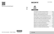 Sony ILCE-3000 Gebrauchsanleitung