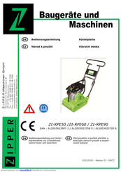 Zipper ZI-RPE50 Bedienungsanleitung