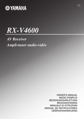 Yamaha RX-V4600 Bedienungsanleitung