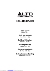 Alto Professional Black 10 Benutzerhandbuch