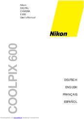 Nikon coolpix e 600 Bedienungsanleitung