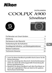Nikon COOLPIX A900 Schnellstartanleitung