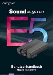 Creative Sound Blaster E5 - SB1590 Benutzerhandbuch
