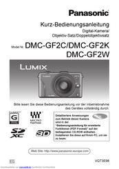 Panasonic DMC-GF2K Kurzanleitung